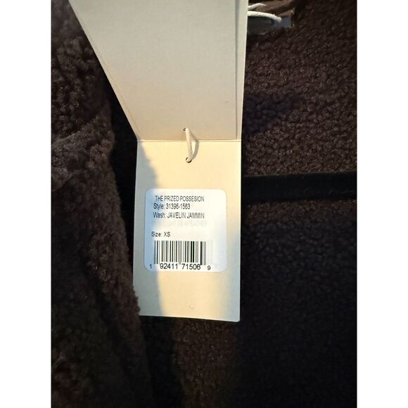 Mother The Prized Possesion Faux Suede & Faur Shearling Jacket XS NWT - Picture 7 of 7